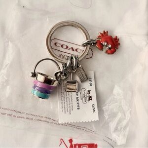 NWT Coach Beach Mix Key Fob